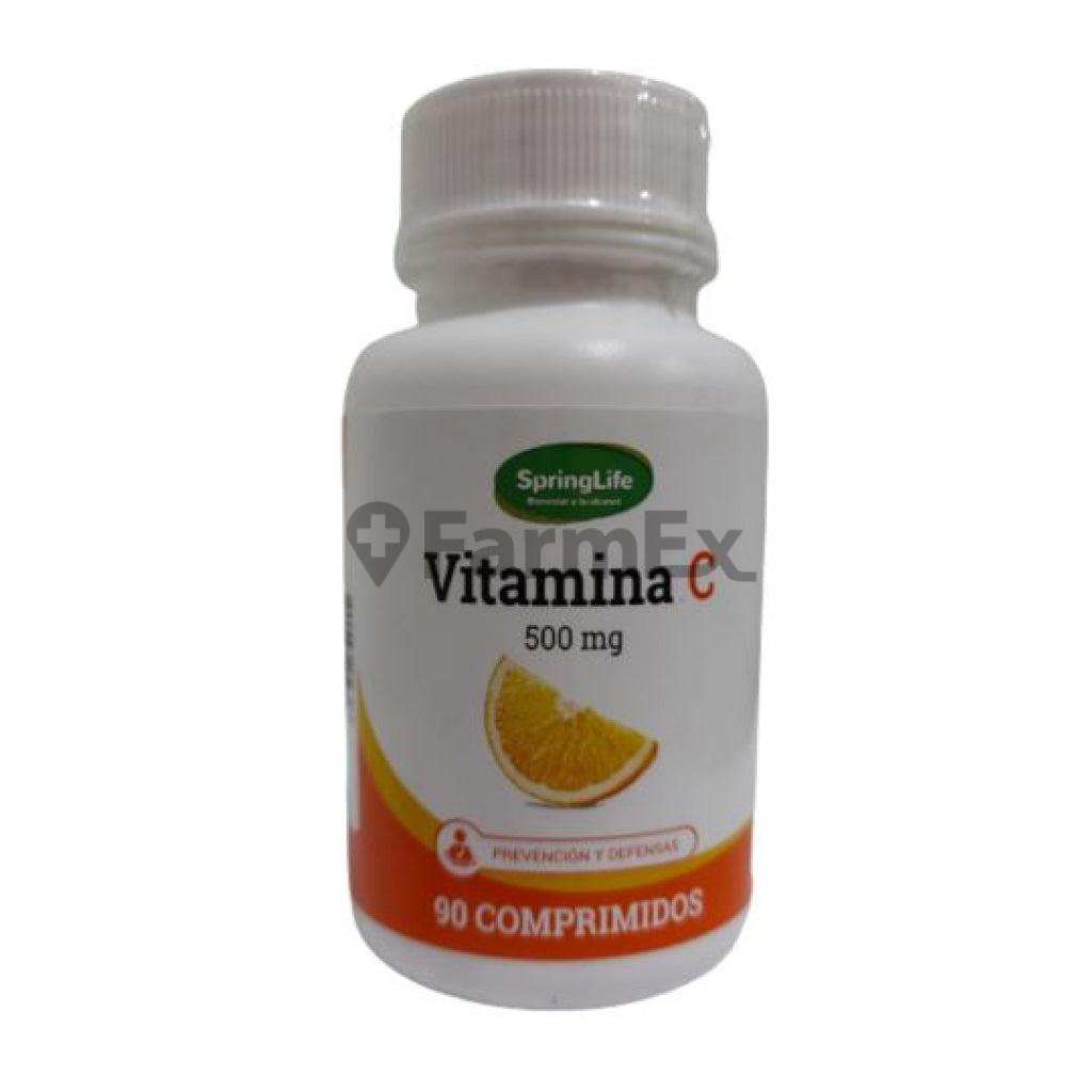 Vitamina C 500 mg x 90 comprimidos SPRINGLIFE